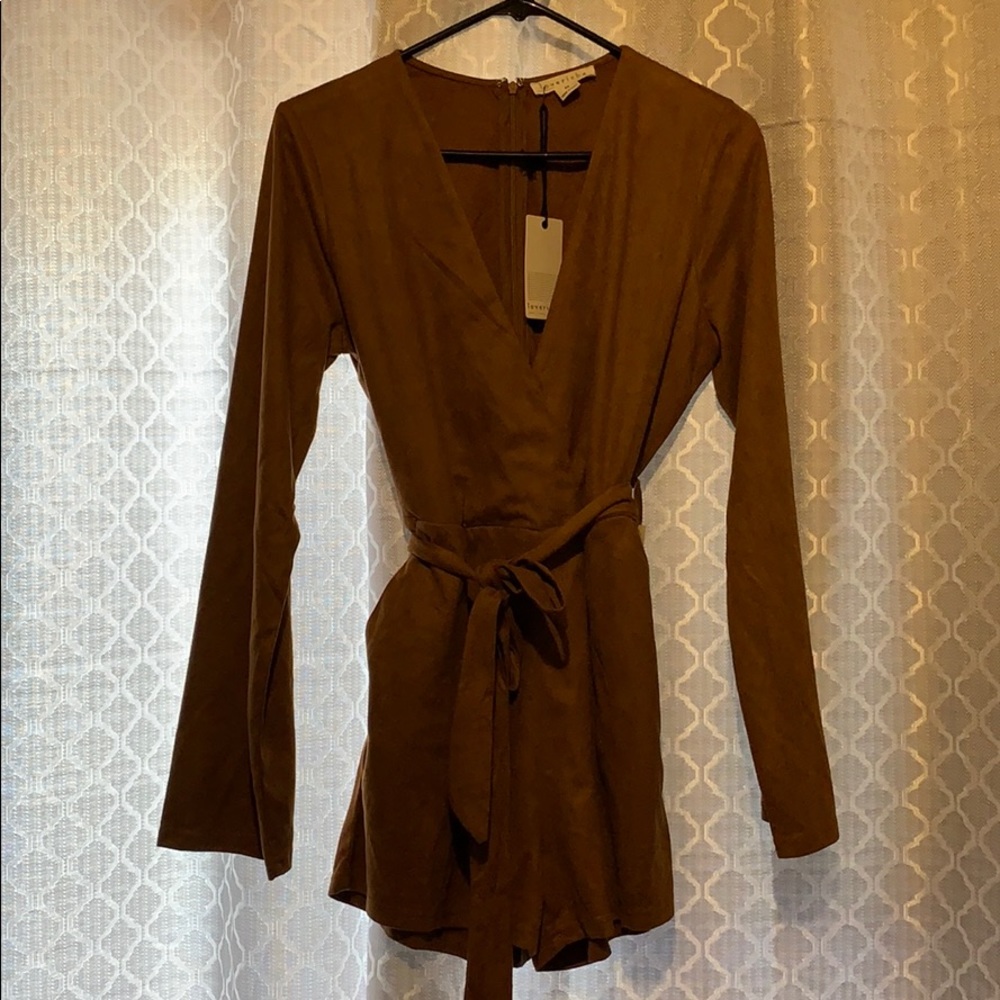 New! Loveriche suede romper